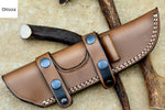 Ottoza Handmade Leather Knife Sheath LEFT Hand Knife Sheath No:102
