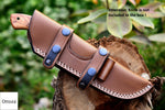 Ottoza Handmade Leather Knife Sheath LEFT Hand Knife Sheath No:102