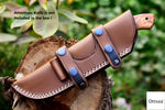 Ottoza Handmade Leather Knife Sheath RIGHT Hand Knife Sheath No:44