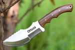 Ottoza Handmade D2 Steel Tracker Knife with Olive Wood Handle No:145