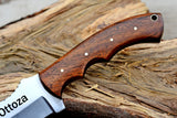 Ottoza Handmade D2 Steel Tracker Knife with Wood Handle No:116