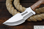 Ottoza Handmade D2 Steel Tracker Knife with Olive Wood Handle No:145