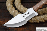 Ottoza Handmade D2 Steel Tracker Knife with Olive Wood Handle No:145