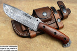 Ottoza Handmade Damascus Hunting  Knife & Wood Handle 424