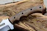 Ottoza Handmade D2 Steel Tracker Knife with Walnut Wood Handle No:200