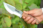 Ottoza Handmade D2 Steel Tracker Knife with Olive Wood Handle No:145