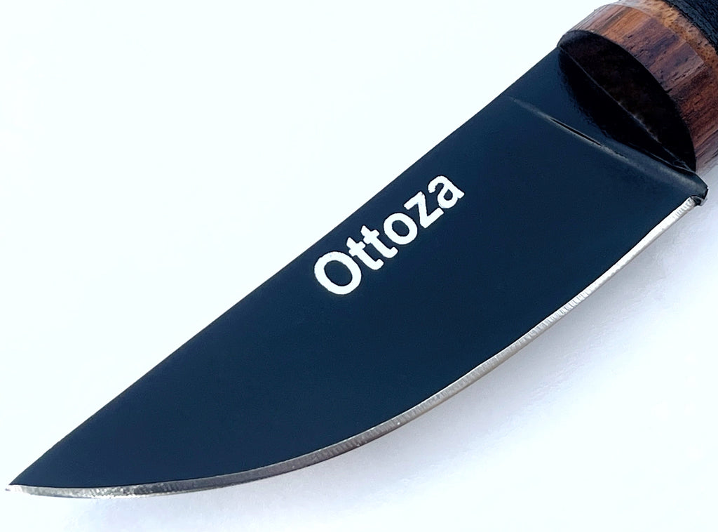Ottoza Handmade 1095 Carbon Steel Puukko Knife & Wood Handle No335