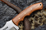 Ottoza Handmade D2 Steel Tracker Knife with Olive Wood Handle No:145