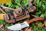 Ottoza Handmade D2 Steel Tracker Knife with Wood Handle No:116