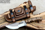 Ottoza Handmade D2 Steel Tracker Knife with Walnut Wood Handle No:200